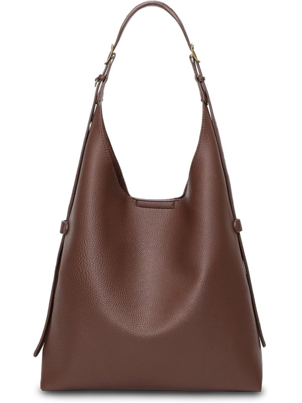Hobo Bag For Women Vegan Leather Slouchy Shoulder Tote Purse With Adjustable Str